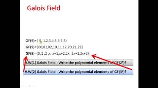 Galois Field part1 [upl. by Samy381]