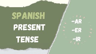 Spanish Present Tense  How to conjugate verbs  Spanish Grammar [upl. by Blinni]