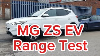 MG ZS EV Range Test motorway [upl. by Bab]