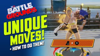 WWE 2K Battlegrounds Unique Moves amp How To Do Them [upl. by Bahe]