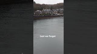 Lone piper plays at the remembrance service in Oban [upl. by Wing]