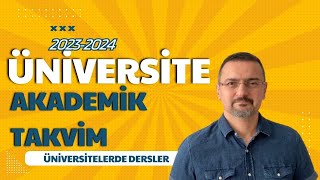 ÜNİVERSİTE KAYIT SONRASI DERSLERE BAŞLAMA KAYIT YENİLEME AKADEMİK TAKVİM [upl. by Ynatil]