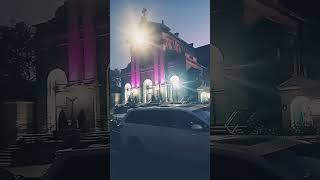 St Finbars church with purple lights savatage edgeofthorns rock music heavymetal catholic [upl. by Panta]