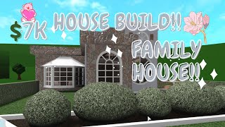 7K BLOXBURG FAMILY HOUSE BUILD NO GAMEPASS  PART1 [upl. by Ainyt]