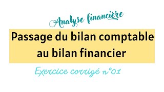 Exercice n°01 passage du bilan comptable au bilan financier شرح مبسط [upl. by Tristas848]