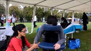 Shiatsu Chair Massage  Charity Pt1 [upl. by Haukom]