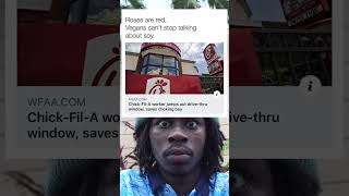 ChickFilA worker jumps out drivethru window saves choking boy [upl. by Sucramrej]