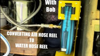 Converting An Air Hose Reel Into A Water Hose Reel  DIY With Bob Season 3 [upl. by Nonnahsed813]