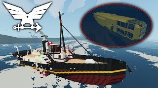 Paddle Steamer Ship VS Tsunami amp Yellow Submarine  Stormworks Build and Rescue [upl. by Pillyhp]