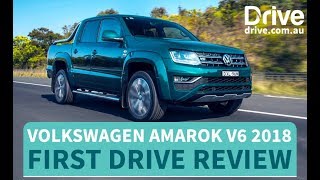 Volkswagen Amarok V6 Ultimate 2018 First Drive Review  Drivecomau [upl. by Anihtyc]