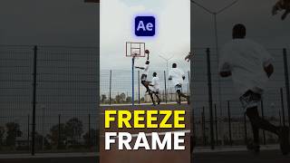 Freeze Frame Effect In After Effects  tutorial aftereffects [upl. by Yrdua]