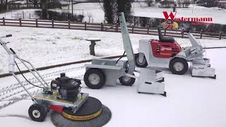 Schnee fegen ❄ und schieben mit den Westermann WR870  CM2  CMA 800 Elektro Produkten [upl. by Iznekcam]