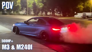 POV YOU DRIVE A BMW AS INTENDED M3 amp M240i [upl. by Orofselet]