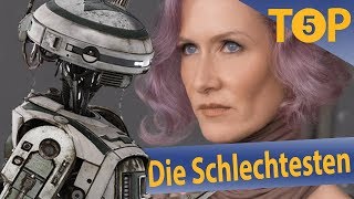 Die schlechtesten Charaktere der neuen Star Wars Filme  Top 5 [upl. by Von]