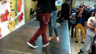 ALBIR and SARA explain some details about kizomba steps in AFROFEVER 2013 [upl. by Skvorak376]