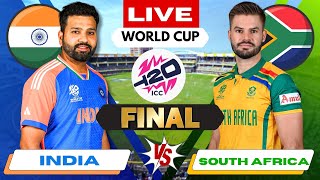 🔴 T20 WC 2024 Live IND vs SA Final  Live Score amp Commentary  INDIA vs South Africa Live Today [upl. by Asilram]