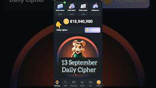 13 September Hamster Kombat Daily Cipher Today cifra diaria hamster kombat hamster daily capture [upl. by Aube244]