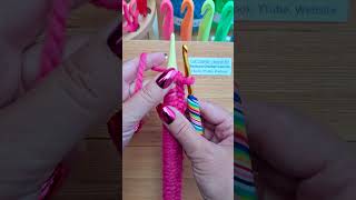 Crochet Hook Cast On in Knitting shorts [upl. by Ricoriki]