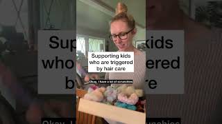 Supporting a foster child triggered by hair care brushing cutting [upl. by Yhpos]