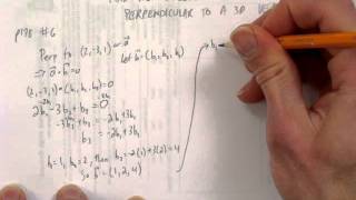 FIND NONCOLLINEAR VECTORS PERPENDICULAR TO A 3D VECTOR [upl. by Meredith]