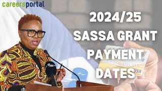 Sassa Releases Grant Payment Dates For 202425  Careers Portal [upl. by Aleahpar]