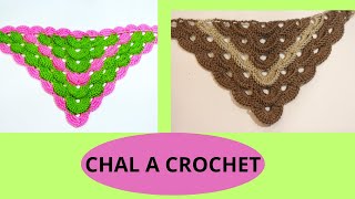 CHAL A CROCHET MUY FÁCIL ¡PASO A PASO♥️☘️ [upl. by Anali]