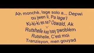 Oswald Ft Rutshelle Guillaume  Kraze Lyrics Closed Captioned [upl. by Nesiaj559]