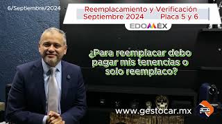 reemplacamiento y verificación Septiembre placa 5 y 6 edoméx reemplacamiento verificación [upl. by Eilyw]