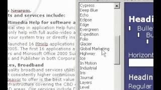 Microsoft Office Word 2003 Change a theme [upl. by Valli]