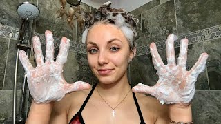 ASMR  Hair Shampooing 🫧Shower Sounds [upl. by Sivaj]