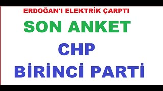 İKTİDARA ELEKTRİK ŞOKU  CHP BİRİNCİ PARTİ FARK AÇILIYOR [upl. by Haydon18]