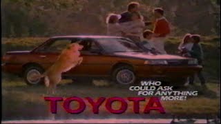 The 1987 Toyota Camry TV Commercial October 1987 [upl. by Ainot358]