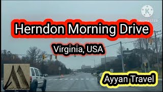 Herndon Roads Morning Drive  Drive With Me  Virginia  USA [upl. by Horst]