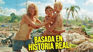 UNA FAMILIA QUEDA ATRAPADA EN MEDIO DE UN TSUNAMI Y DEBEN SOBREVIVIR  Resumen Lo imposible [upl. by Aynotan491]