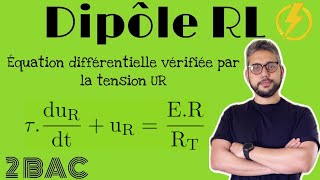 L’équation différentielle vérifiée par la tension UR  Dipôle RL  2 BAC SVT  PC  SM [upl. by Alric]