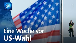 Trump gegen Harris Wahlkampfendspurt in den USA [upl. by Navarro]