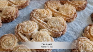 3ingredient Palmiers Super Easy And Delicious Recipe [upl. by Cyrano]