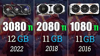 RTX 3080 Ti vs RTX 2080 Ti vs GTX 1080 Ti  Test in 9 Games 4K Ultra [upl. by Moriyama480]