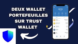 TRUSTWALLET COMMENT CRÉER DEUX PORTEFEUILLE  WALLET SUR TRUST WALLET [upl. by Dnanidref]