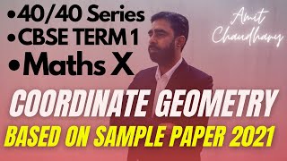 Coordinate Geometry MCQs  4040 Series  Class 10  Sample paper  Maths CBSE  Ch 7  Amit Sir [upl. by Airdnaid270]