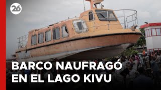 CONGO  Al menos 23 muertos en el naufragio de un barco en el lago Kivu [upl. by Nerval]