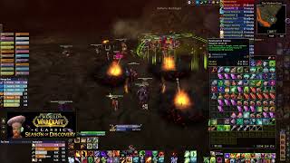 Sulfuron Harbinger SoD Molten Core Heat Level 3 Warlock WoWClassic SeasonOfDiscovery [upl. by Airretnahs]