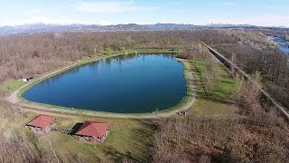 Vista aerea del Lago Mallone di Gattinara [upl. by Nollad]