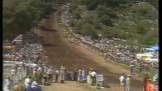 British 500cc Motocross GP Hawkstone Park 1984 Part 2 [upl. by Norrabal736]