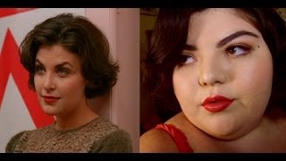 Playing Dress Up  Twin Peaks Audrey Horne Inspired Hair and Makeup [upl. by Darnall]