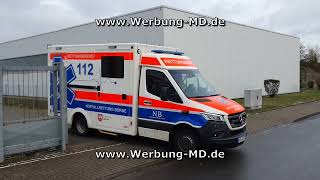 Folierung Krankenwagen Beschriftung Rettungswagen Magdeburg [upl. by Lait30]