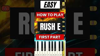 Rush E On Piano  Simple And Easy Piano Tutorial  Learn How To Play Piano shorts [upl. by Nahor280]