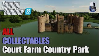 FS22 Court Farm Country Park  Earn extra money  All 100 Collectables [upl. by Tory]