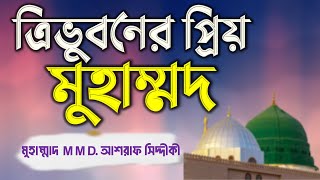 ত্রিভুবনের প্রিয় মোহাম্মদ । ত্রিভুবনের প্রিয় মুহাম্মদ লিরিক্স । Tri Vuboner Prio Muhammad । [upl. by Nnylaehs]