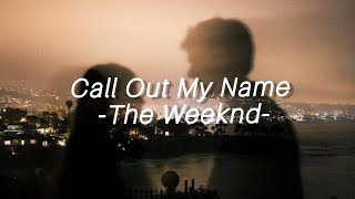 Call Out My Name  The Weeknd Türkçe çeviri [upl. by Nayllij]